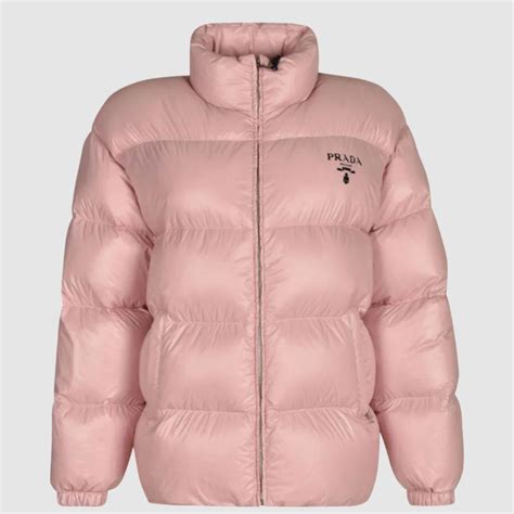 prada pink puffer jacket